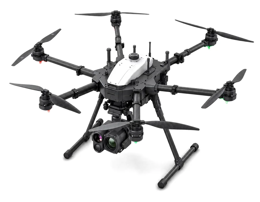 Drone industrial hexacóptero com câmara térmica